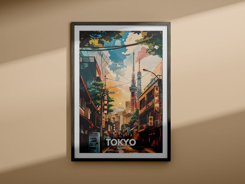 Tokyo Print - Tokyo Travel Poster / Japan Wall Art Print / Japan Home ...