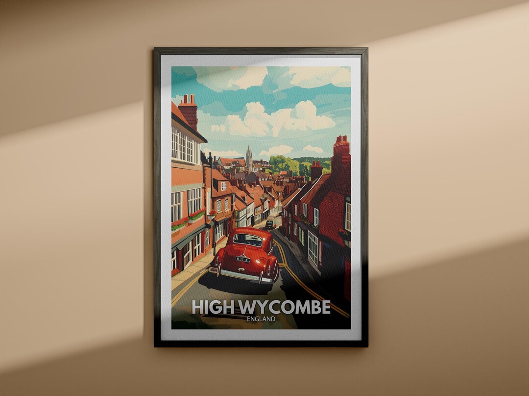 High Print High Travel Poster / England Wall Art Print