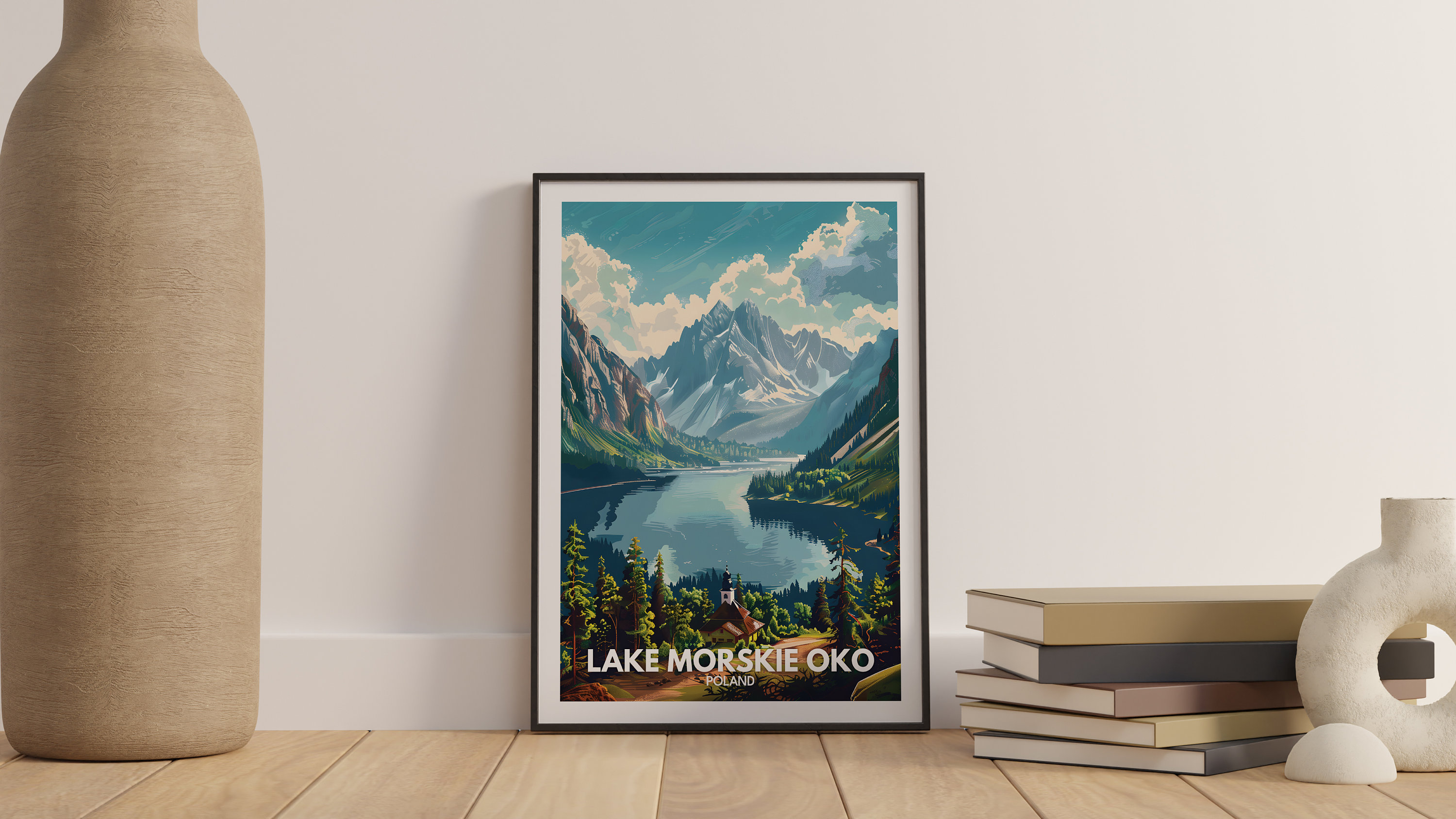 Morskie Oko Print - Lake Morskie Oko Poster / Poland Lake Art