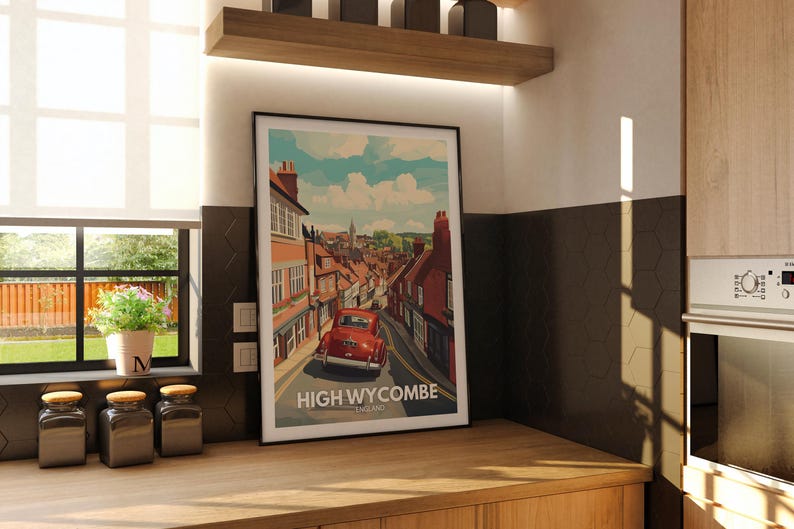 High Print High Travel Poster / England Wall Art Print