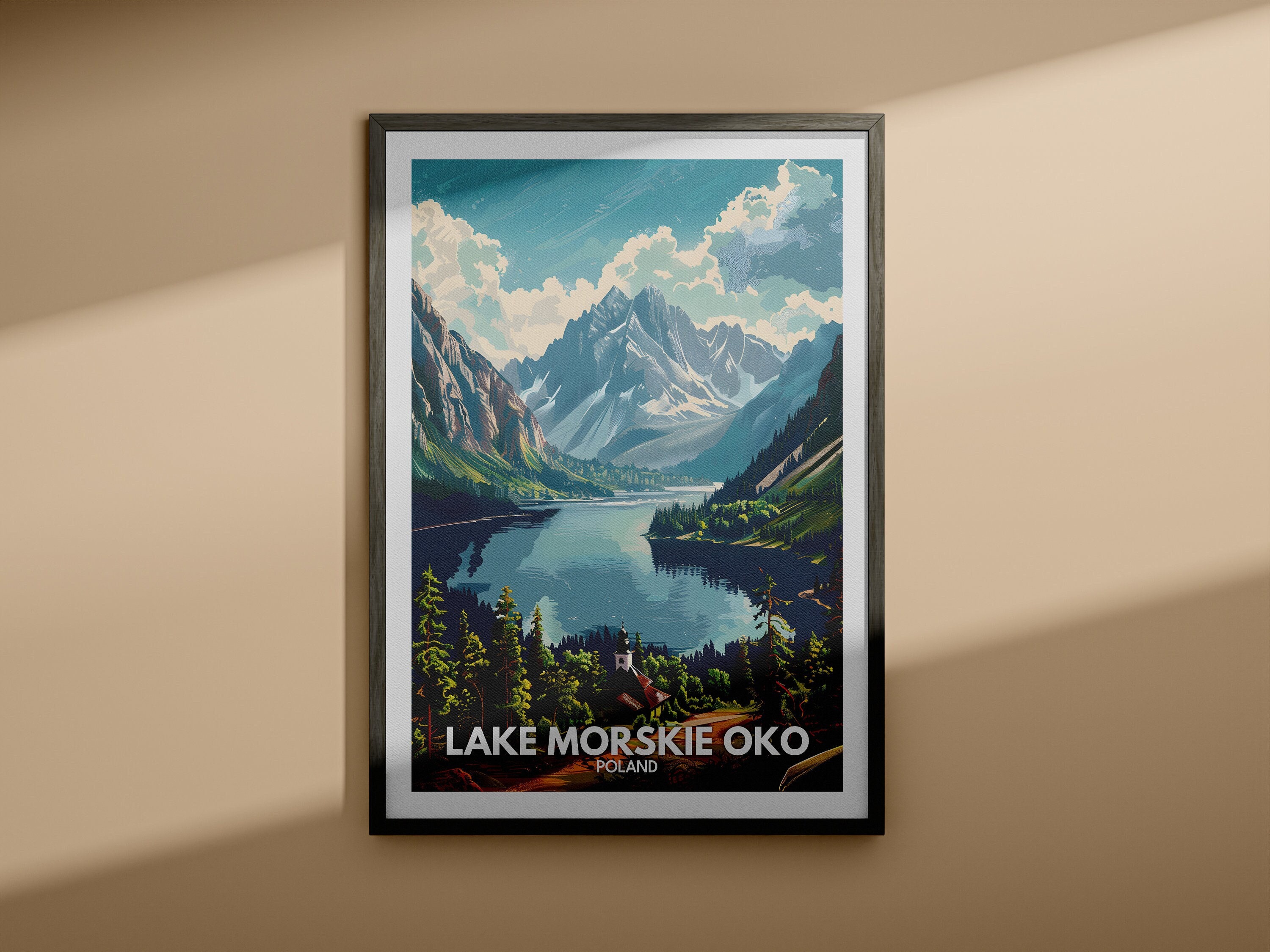 Morskie Oko Print - Lake Morskie Oko Poster / Poland Lake Art