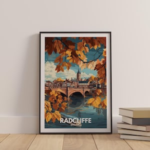 Radcliffe Print - Radcliffe Travel Poster / England Wall Art Print ...
