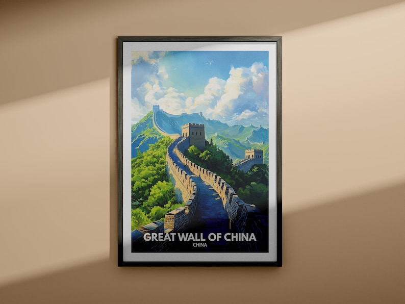 Great Wall of China Print Great Wall of China Travel Poster / China