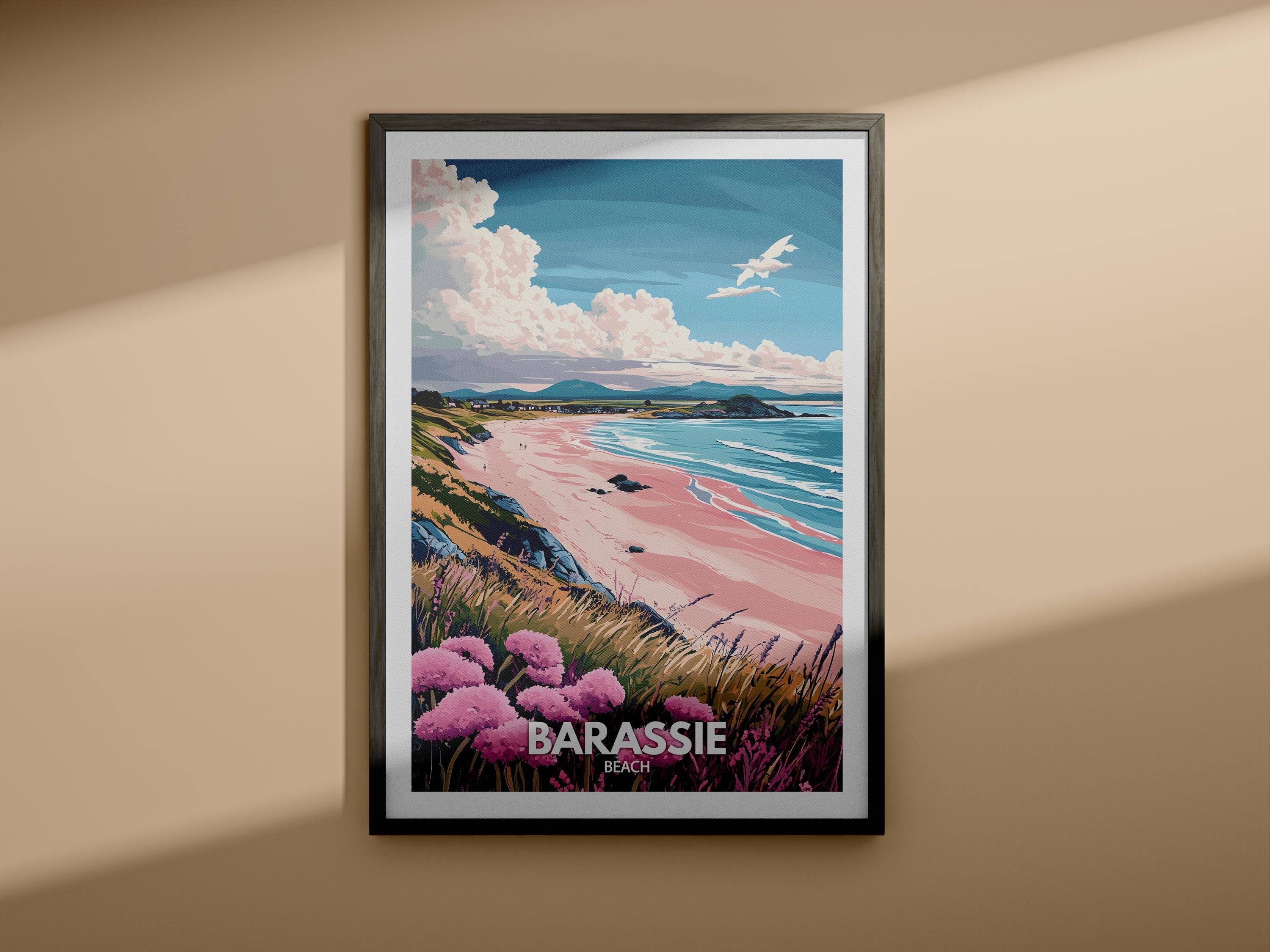 Barassie print - Barassie poster / Scotland beach art / Scotland  travel poster / Nature prints
