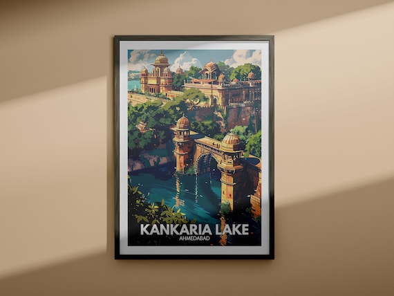 Buy Kankaria Lake Print - Kankaria Lake Travel Poster / Ahmedabad
