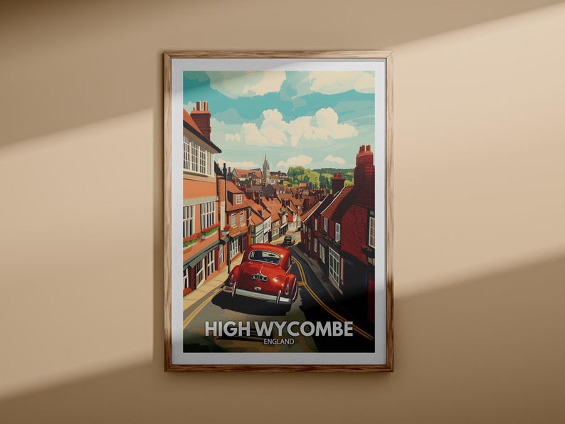 High Print High Travel Poster / England Wall Art Print