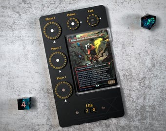 MTGコマンダーゾーン：マットブラックアクリルEDHコマンドセンター