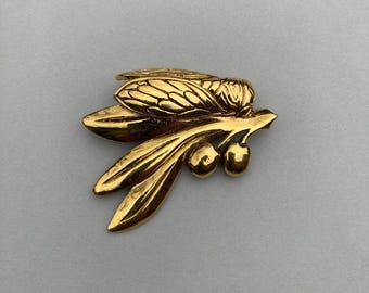 René Gouin - Vintage Cicada Brooch - Etsy
