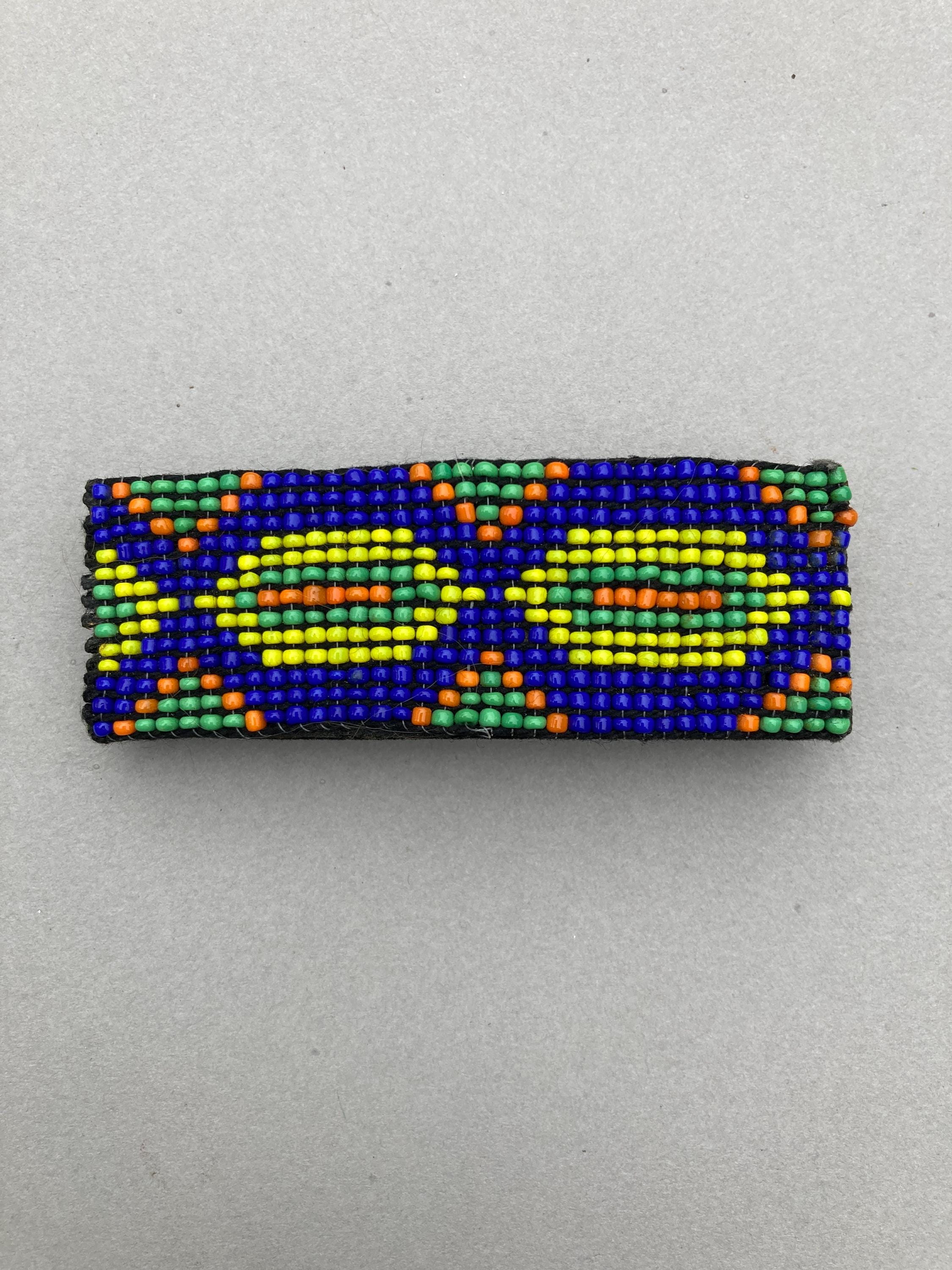Vintage Star Beaded Seed Barrette Handmade Hair Clip Lavivia Beaded Hair Clip Barrette Native American Style  main image 2