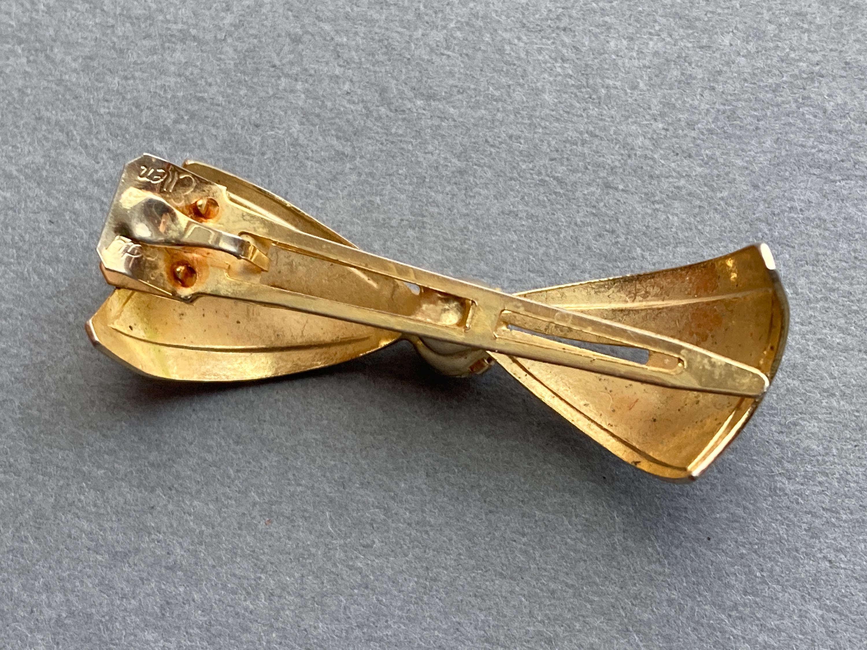 Vintage Lady Ellen Rhinestone Gem Bow Bowtie Hair Clip Barrette 1930s 1920s Lady Ellen Hair Clip - Etsy main image 4