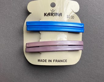 Vintage Skinny Red French Barrette Set: Karina NOS Hair  display picture 1