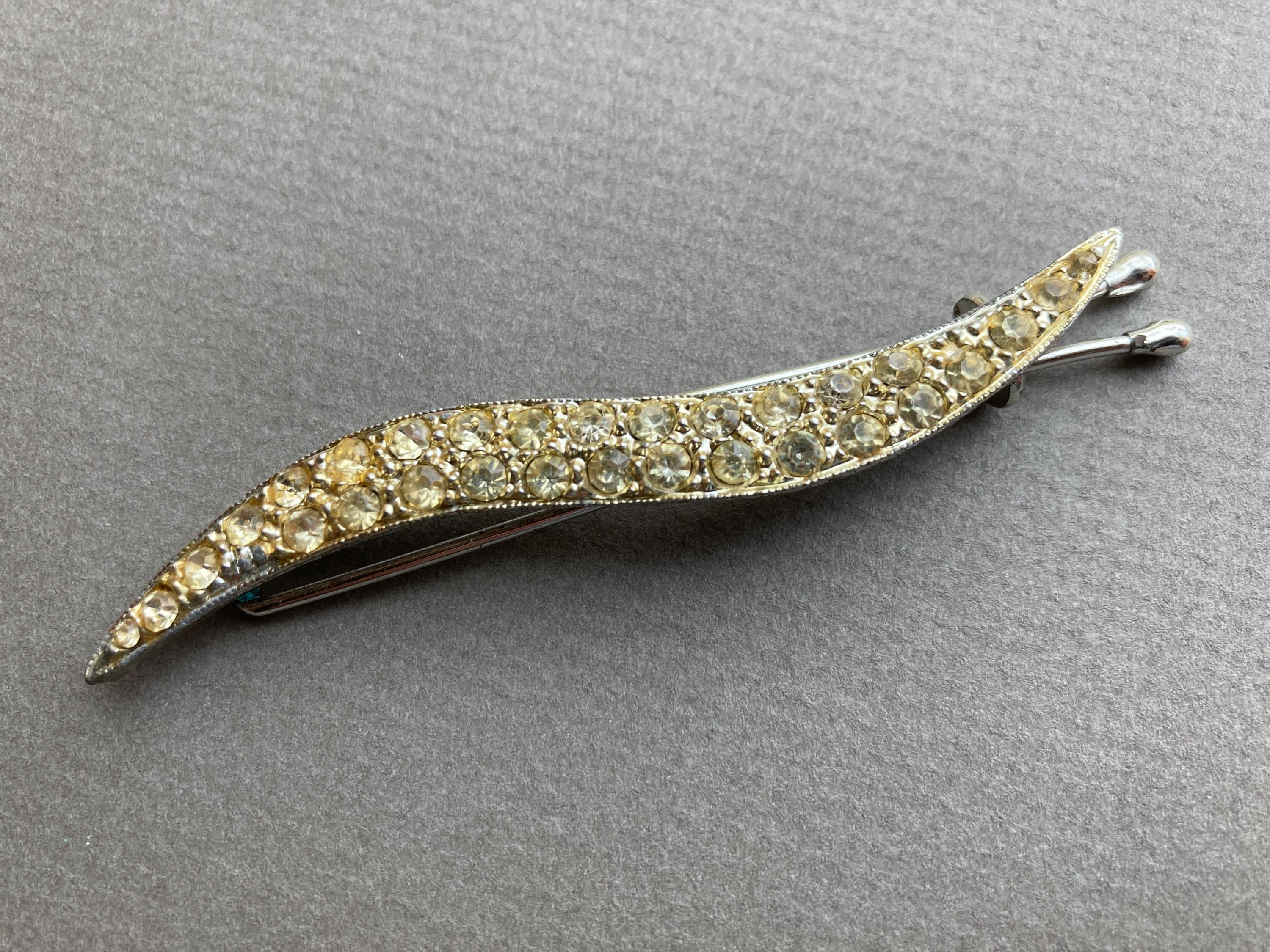 Mid Century Antique Rhinestone Hair Pin Amazon.com : Waydress 6 Pcs Wedding Hair Pin Bridal Hair  main image 2