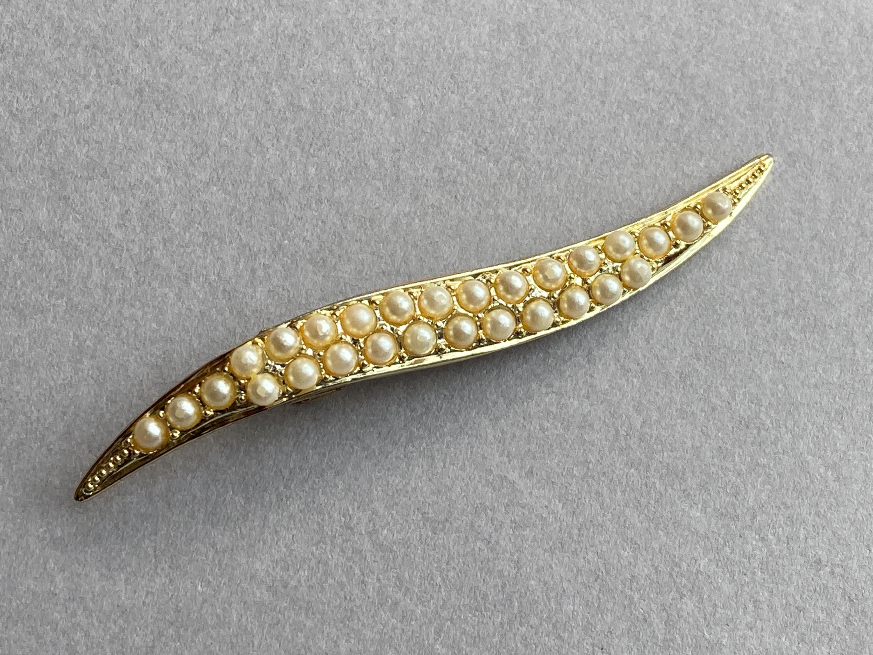 Vintage Faux Pearl Bow Hair Clip: Gold Tone Barrette - Etsy