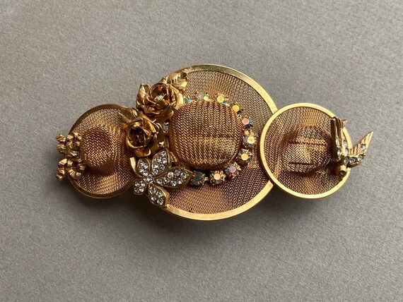 Kirk\'s Folly Hair Clip Vintage Gold Kirks Folly Hair Clip - Etsy Israel main image 3