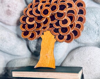 Rustic Handmade Wood Slice Tree | Natural Wood Wall Art | Eco-Friendly Home Decor