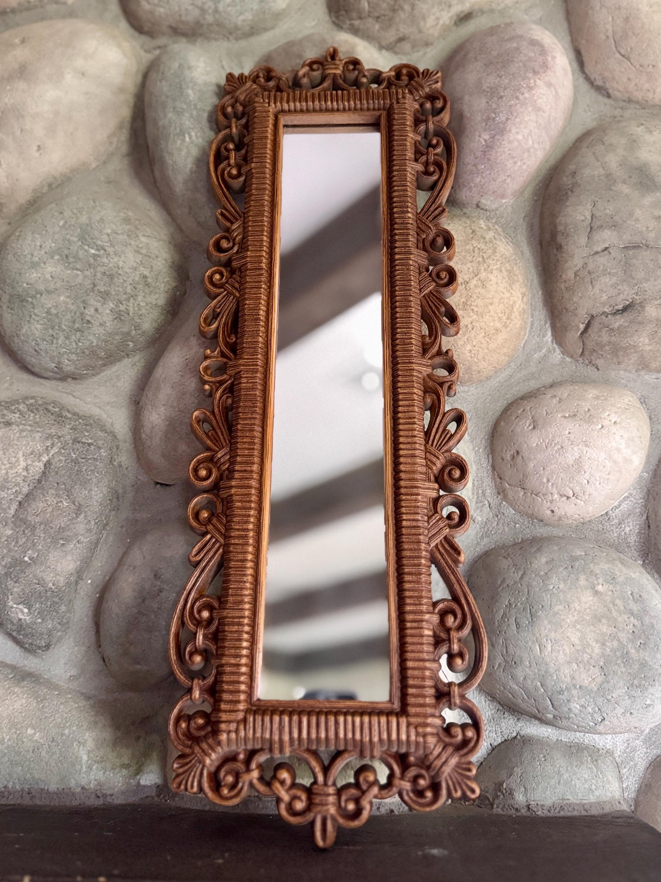 ハリウッドリージェンシー　ミラー Vintage Hollywood Regency Mirror With Matching Candle