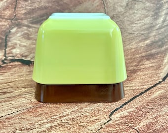 Vintage Pyrex Refrigerator Dish Blue 502 With Lid 1.5 Pt Flea