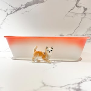 Vintage MCM Glasbake Red Ombré Loaf Pan - 1960’s
