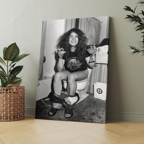 ozzy osbourne bathroom poster