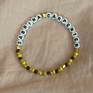 Sabrina Carpenter Beaded Friendship Bracelet