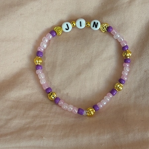 BTS Jin Beaded Friendship Bracelet