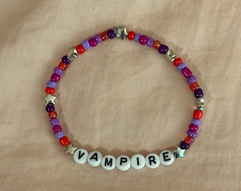Vampire Beaded Friendship Bracelet