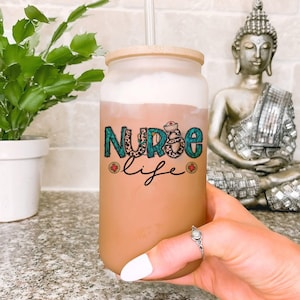 Personalized Nurse Life 16oz Libbey Cup - Healthcare Coffee Cup - Nurse Appreciation - Medical Graduation Gift - Personalized Nursing Mug"