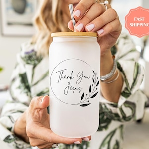 Personalized Jesus  Inspirational Tumbler | Christian Gift for Women | Religious Gift for Her |  Thankful Tumbler |  Spiritual Gift