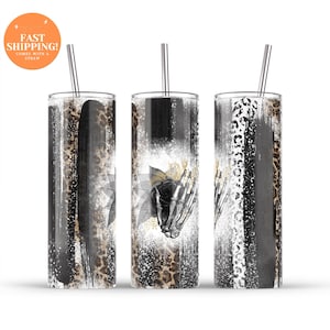 Floral Skull Tumbler: Personalized Stainless Steel Cup With Straw