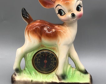 Fabulous Kitsch Deer Thermometer