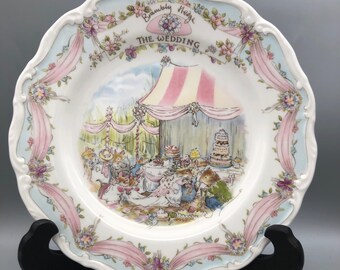 Beautiful Brambly Hedge Plate The Wedding second