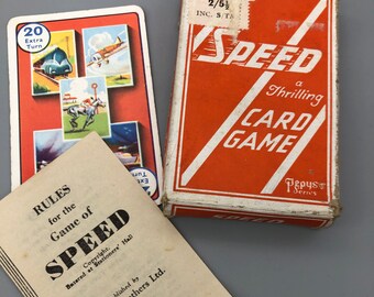 Vintage Complete Speed Card Game 2nd Edition c. 1945