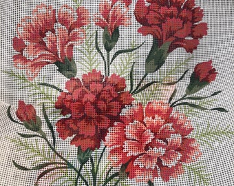 Vintage Fleur de Lis for Readers Digest Carnation Flower Tapestry Kit