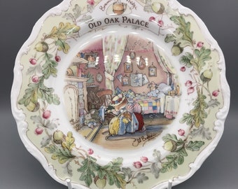 Beautiful Brambly Hedge Plate Old Oak Palace