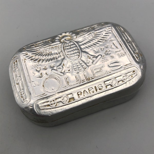 Vintage Aluminium Quiles Ear Plug Tin Paris