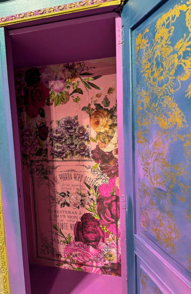 Armoire, Armoire With Drawers, Furniture, Storage, Purple Furniture ...