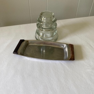 Vintage Stainless Steel Danish Serving Tray Lundtofte Mid Century Modern Tray