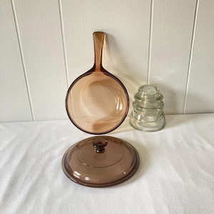 Vintage Visions Saucepan with Lid 0.5L Brown Pyrex Corning Cookware