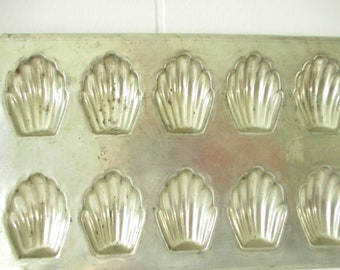 Vintage Madeleine Pan Vintage French Pastry Pan French Baking Mold