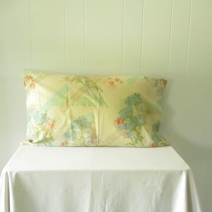 Vintage Pillow Cases Botanical Pillowcases Floral Pillow Case Set Springmaid Retro Bedroom