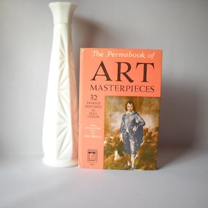 Vintage Book Permabook Art Masterpieces Reference Book Art Book Artist Book Paintings image 1