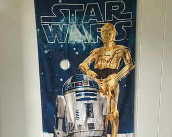 Vintage Star Wars Droid Towel Vintage Beach Towel