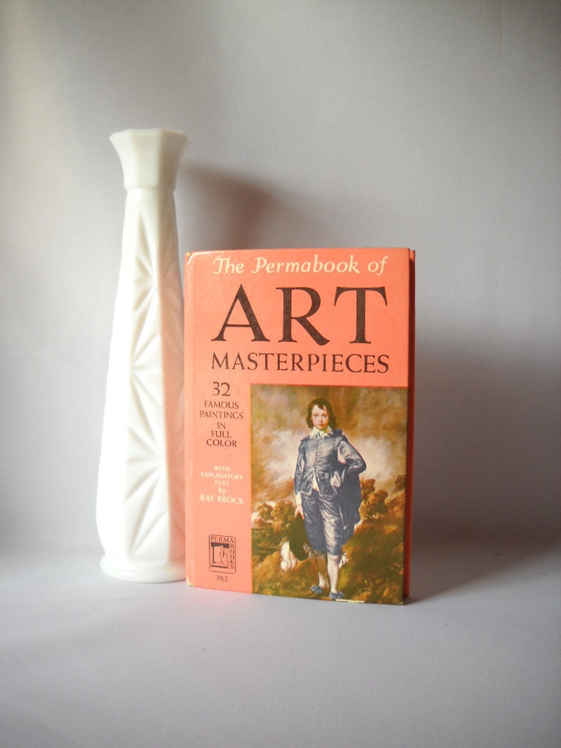 Vintage Book Permabook Art Masterpieces Reference Book Art Book Artist Book Paintings image 3