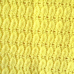 Vintage Afghan Vintage Blanket Yellow Crochet Lap Blanket Baby Blanket image 7