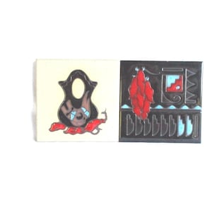 Vintage Art Tile Cleo Teissedre Trivet Coasters