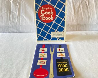 Vintage Recipe Books Metropolitan Cookbooks 1940s 1950s Retro Recipes
