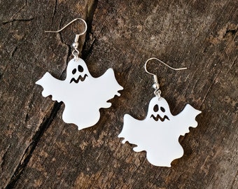 Boucles d’oreilles fantômes mignonnes // Bijoux d’Halloween