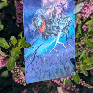Carte Pokémon Darkrai peinte à la main