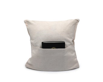 Blank Linen Pocket Pillow *Ready for Sublimation & Ready To Ship*