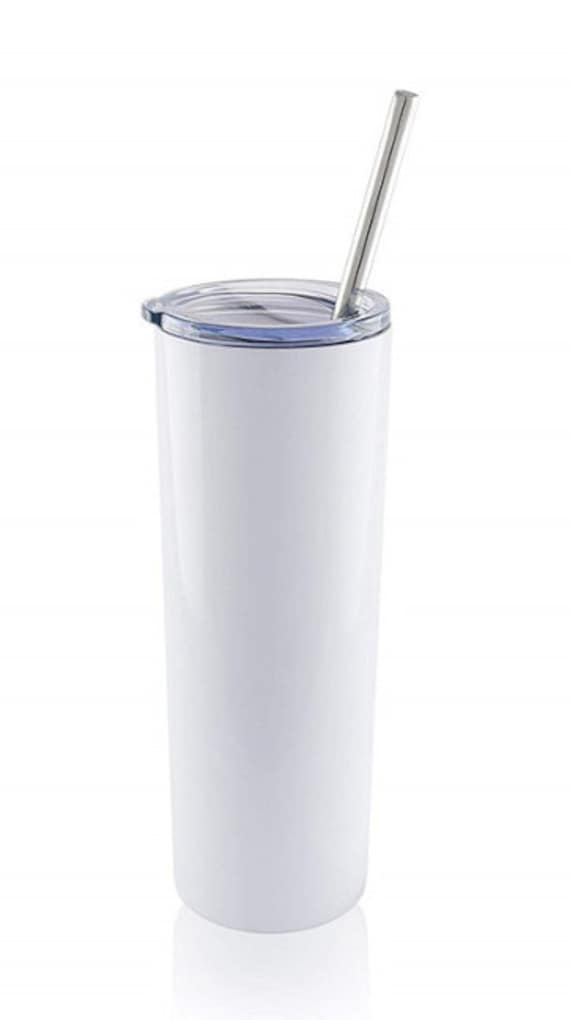 Download Blank Straight 20oz Skinny Tumbler With Metal Straw Ready Etsy